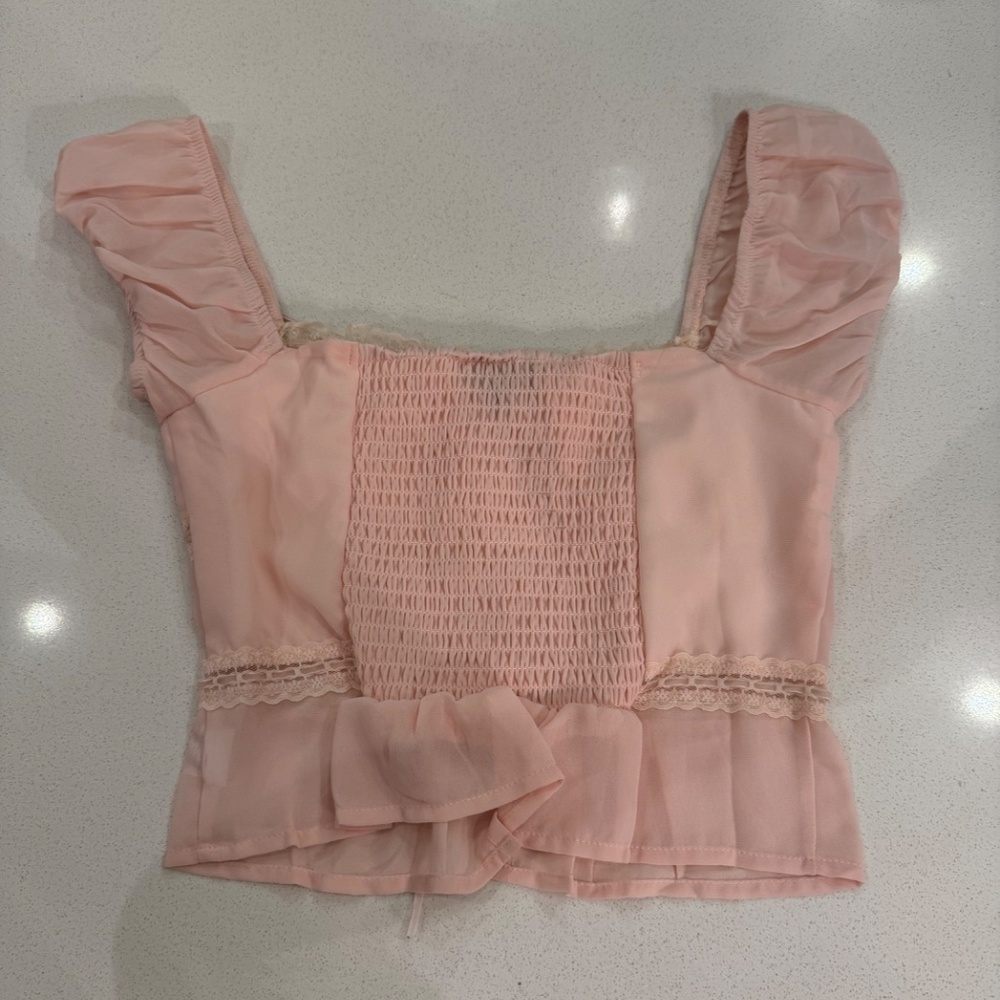 Pink string top - Picture 2 of 2